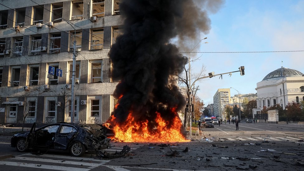 A State Of Shock And Horror spread Across Ukraine Following Russia' Wave Of Strikes