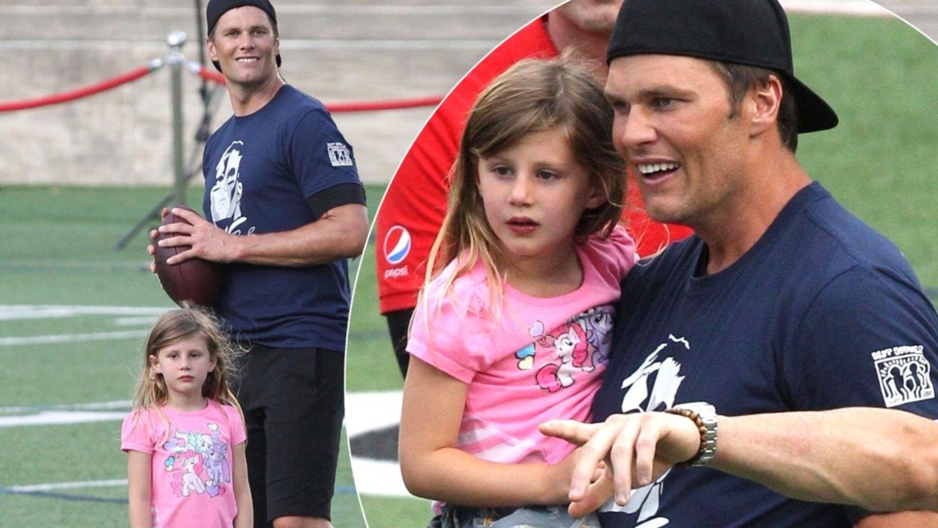 Tom Brady Holding Her Daughter