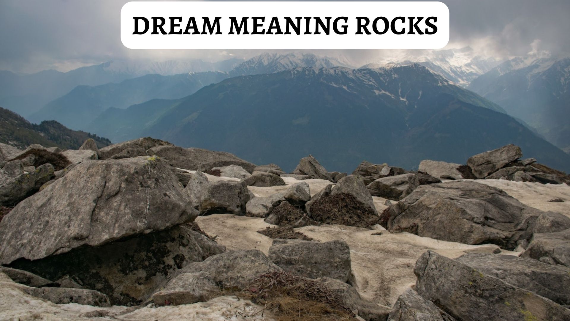 Dream Meaning Rocks - A Symbol Of Power And Achievement